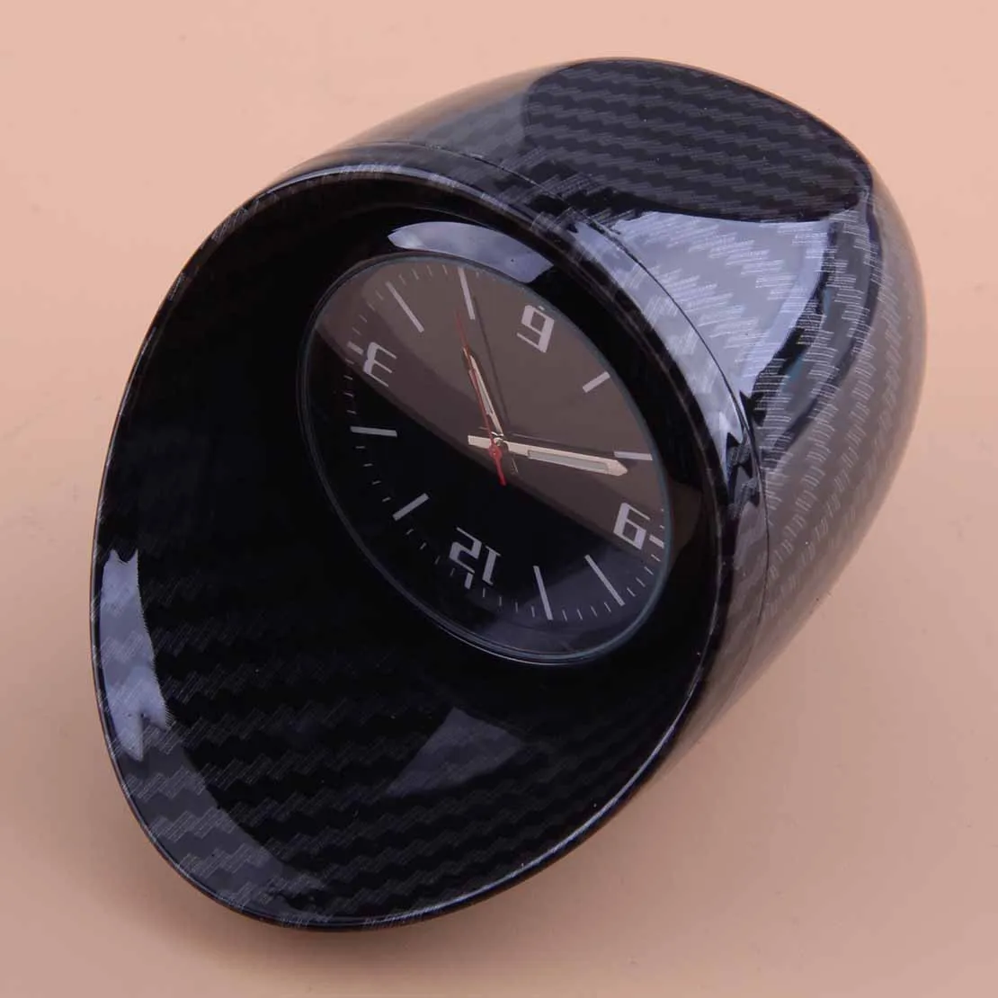 Car Inner Front Dashboard Cloc Luminous Backlight Time Large-scale Screen k Glossy Carbon Fiber Style Shell