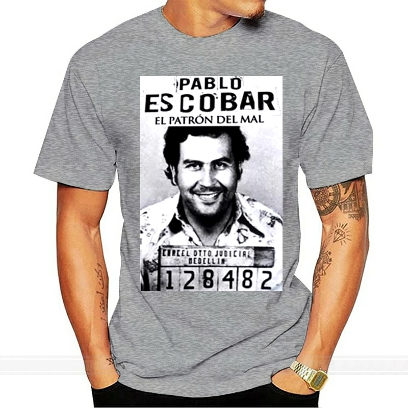 Gangster Pablo Escobar Colombian Drug Weed Mafia Scareface Luciano Money Capon Tshirt Vintage Thug Life Style Tee