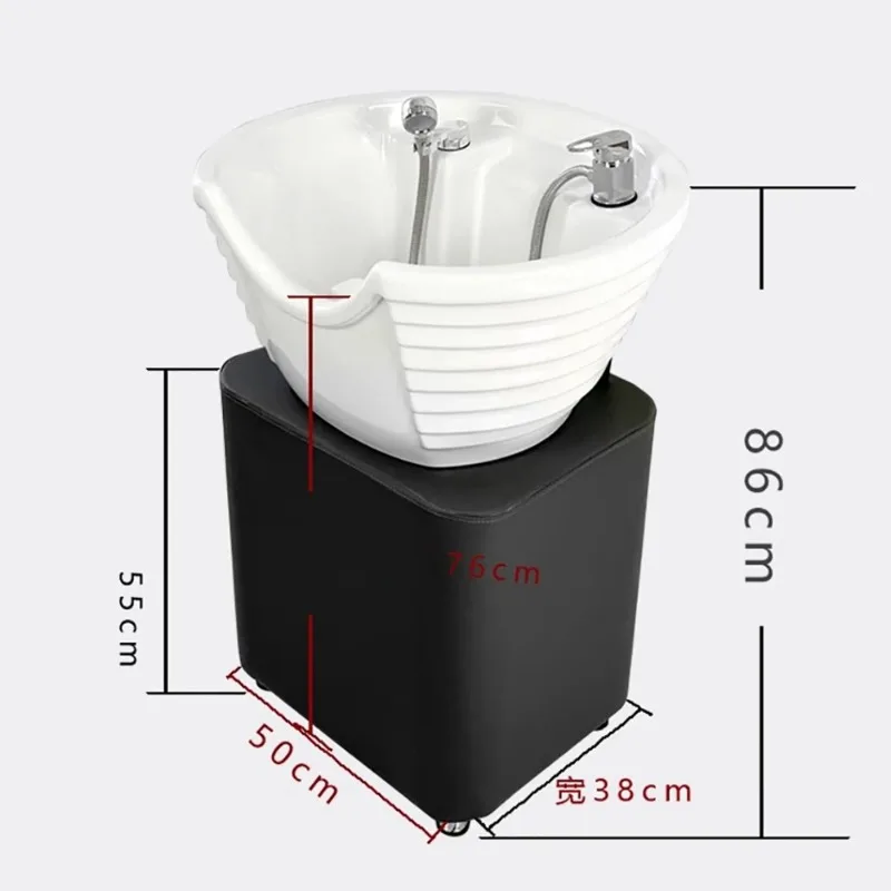 Mobile Sink Shampoo Chair Adjust Washing Hair Salon Shampoo Bed Professional Massage Chaises De Shampooing Modern Furniture