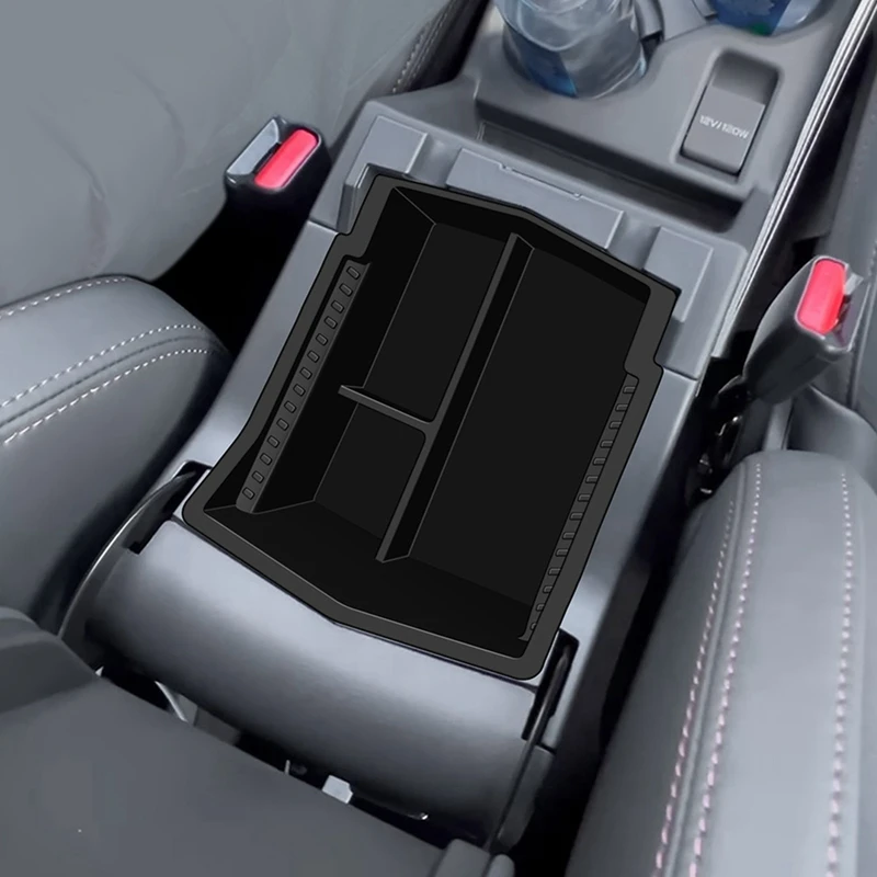 Compartimento central para coche, caja de almacenamiento con reposabrazos, bandeja organizadora para Subaru Forester 2025, accesorios interiores