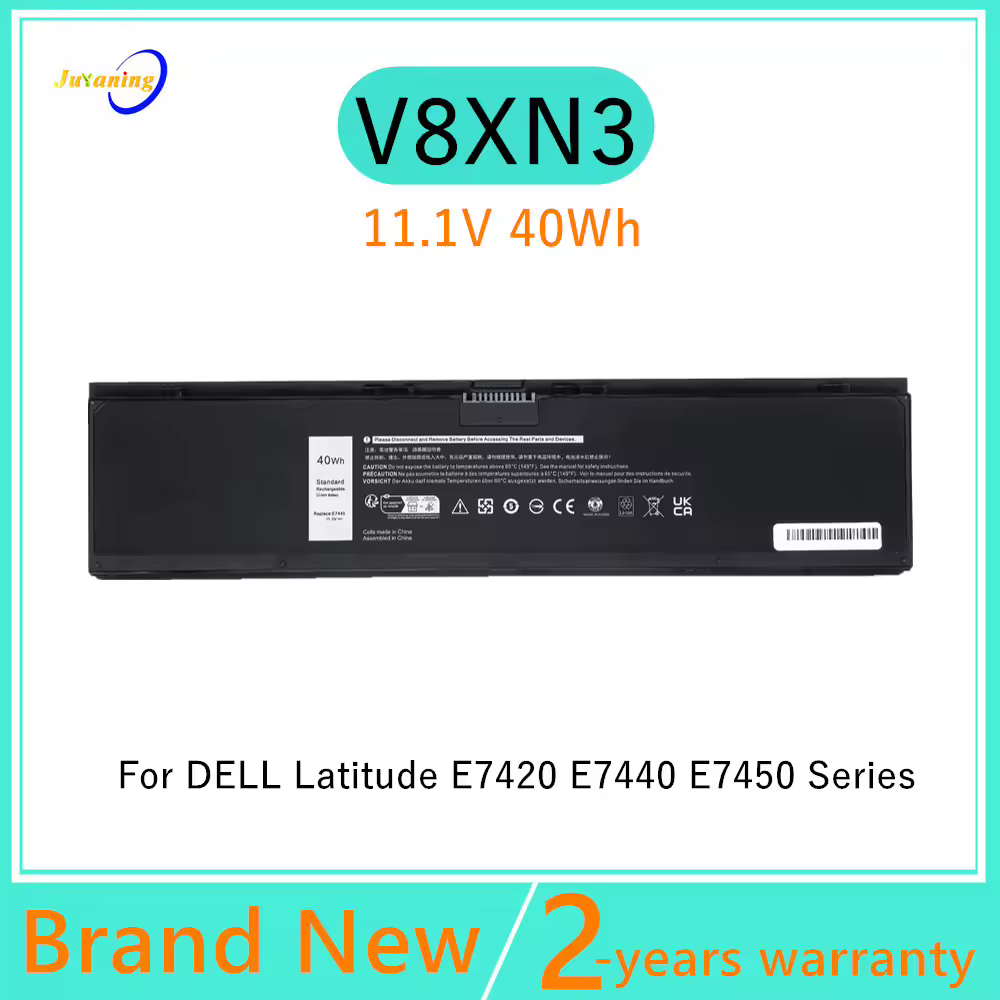 V8xn3 11.1v 3200mah סוללה נייד mah עבור קו רוחב dell e7420 e7450 14 7000 סדרת מחשב נייד להחליף סוללה