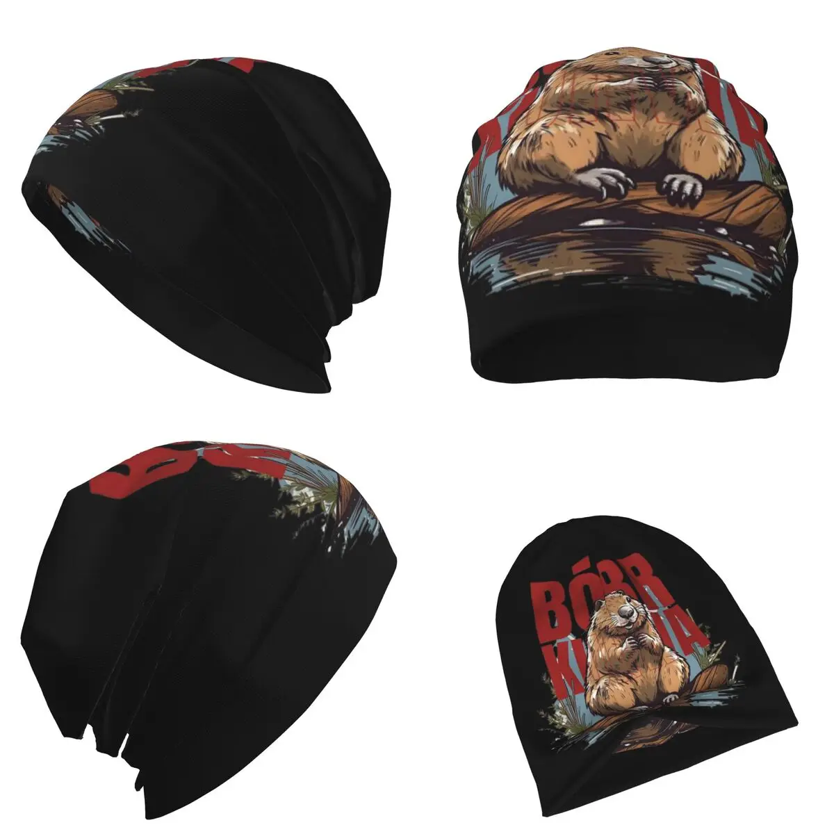 Bobr Kua - Bober، Bobr، Beaver، Boberek قبعة محبوكة دافئة الهيب هوب بونيه قبعة الخريف الشتاء في الهواء الطلق قبعات حريمي الرجال النساء الكبار