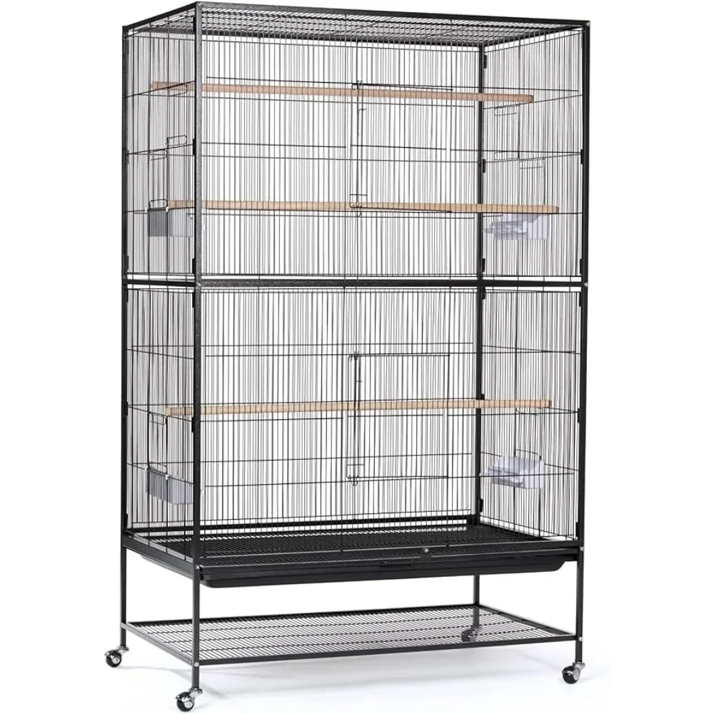 Agaporni Hammertone Black Parakeets Cage for Birds X-Large Cages-f- Houses and Fences Birdcage Accessories Bird Cage Parrot Hut