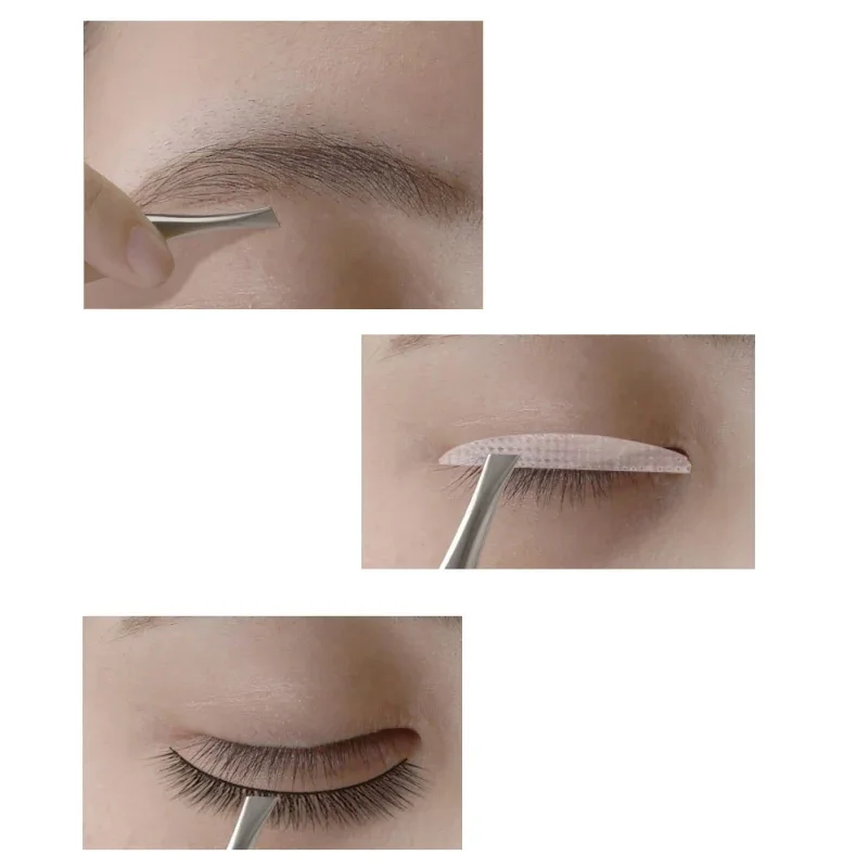 Per estensioni ciglia modellanti per sopracciglia precise Crea sopracciglia naturali Pinzette per sopracciglia angolate intelligenti con illuminazione a LED con un clic
