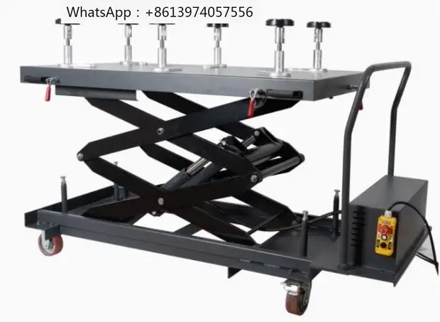 

New energy vehicle battery lifter gearbox engine lifting mobile trolley battery pack disassembly lifting platform