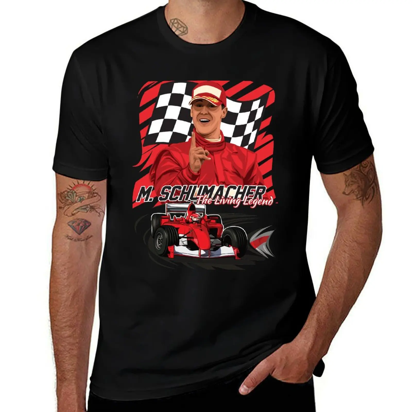 

M. Schumacher, The Living Legend T-Shirt t shirts for man graphic funny man graphic t shirt T-Shirt