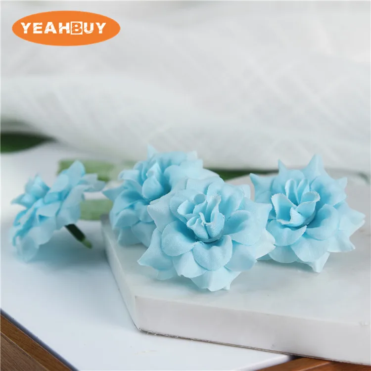 100pcs 26Colors Silk Rose Flower Heads Home Simulation Flower Wedding Decor For Scrapbooking Handicraft Festival Decoration