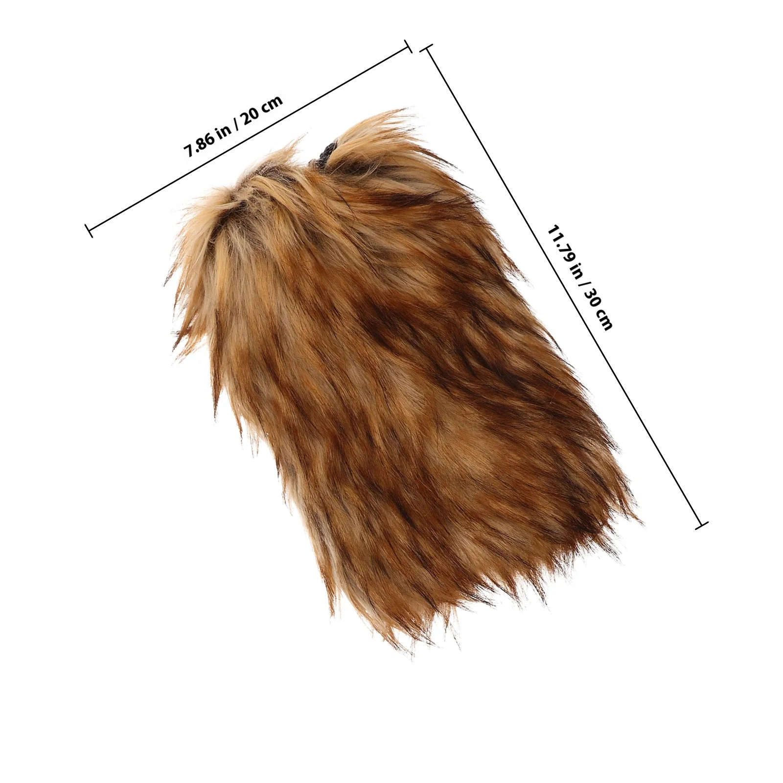 1 Paar künstliche Wärmer, braune, von Wikinger inspirierte Beinwickel für Männer und Frauen, mittelalterliches Kostümzubehör, warme pelzige Beinbezüge für Cosplay