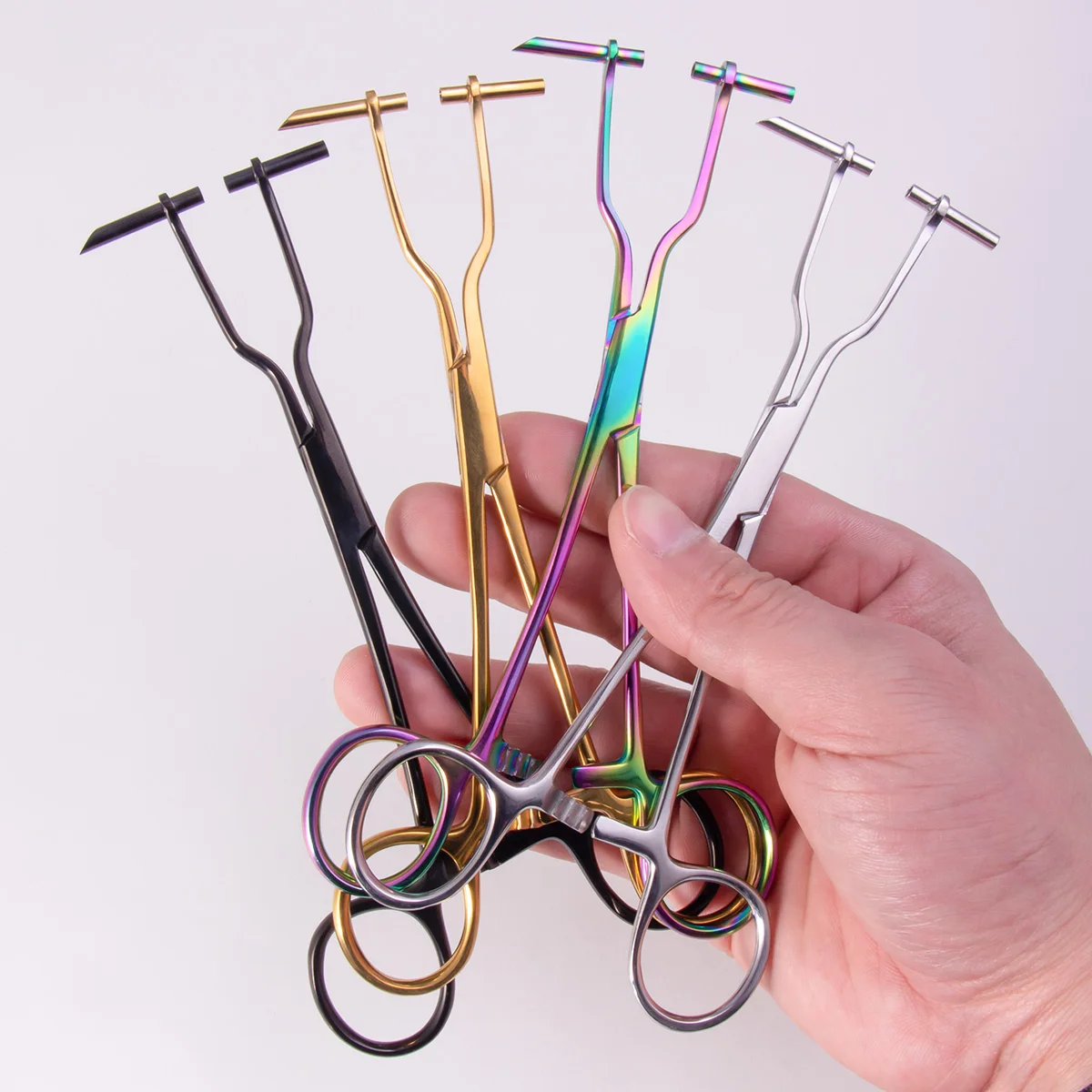 1pc Stainless Steel Body Piercing Clamp Tool For Ear Lip Navel Nose Tongue Septum Sponge Forceps Pliers Piercing Supplies