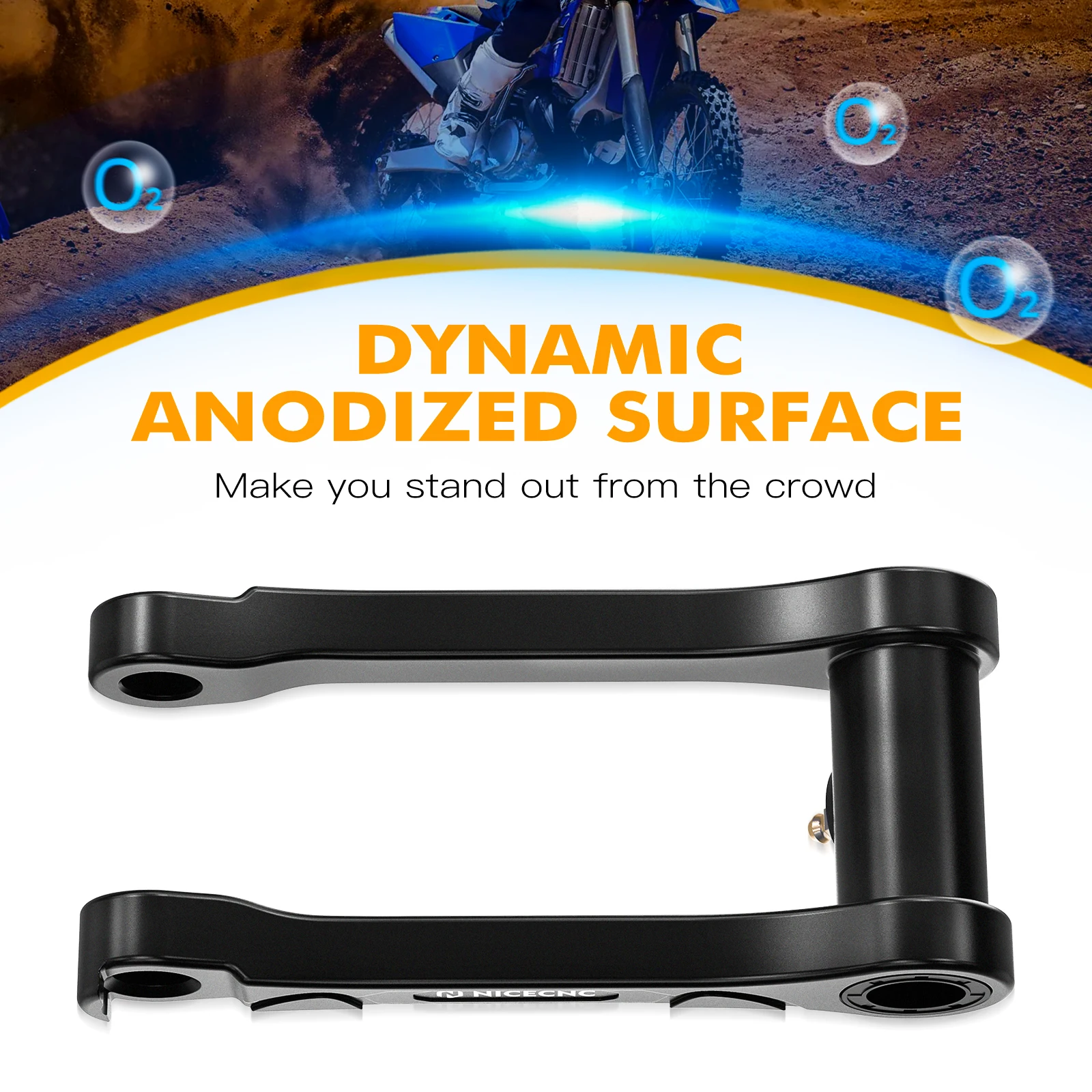 NICECNC สําหรับ Yamaha YZ125 YZ250 2006-2024 1.5 ''ด้านหลังลด Link YZ125X 2020-2023 YZ250X 2016-2023 WR250F WR450F