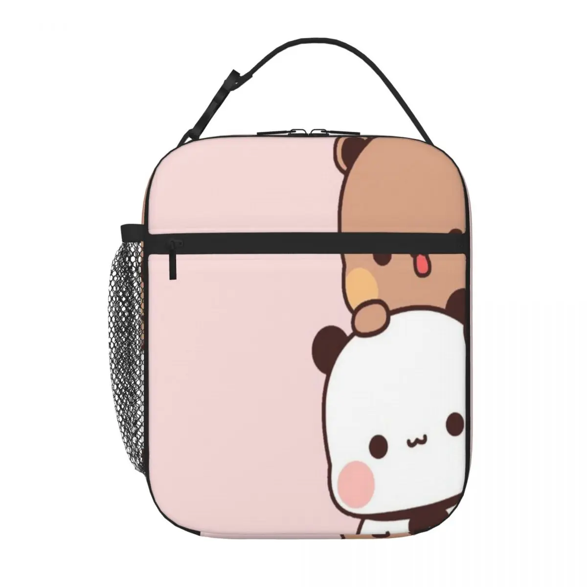 Bestselling Bubu And Dudu Peeking Cute Bear Couple Panda Yier Bubu Brownie Bear Tropical Lunch Carrier Car Travel Lunch Tote