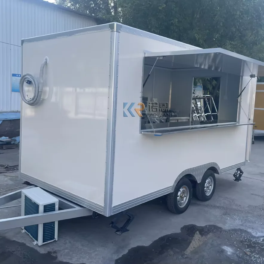 

Food Truck Fully Equipped Kitchen Food Trailer For Catering restaurant Equipment Mobile Snack Cart