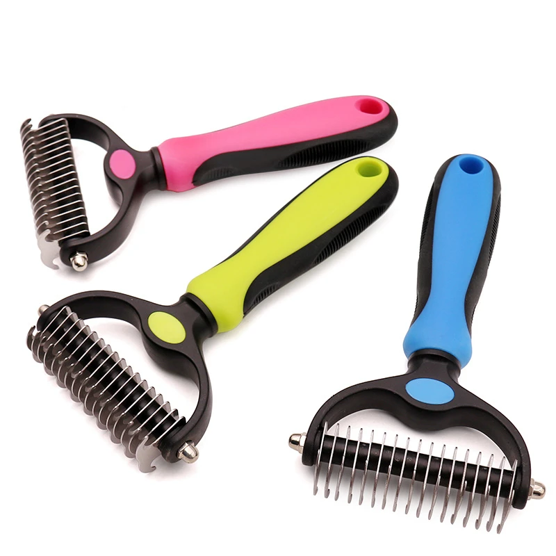 Newest Pet Deshedding Brush Dog Hair Remover Pet Fur Knot Cutter Puppy Cat Comb Brushes Dogs Grooming Shedding Supplies Tools