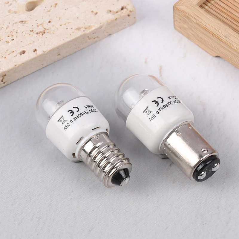 1 Pc BA15D/E14 Universal LED Cold Light Bulb 0.5W For Home Sewing Machine LED Light Bulbs Bulbs Accessories