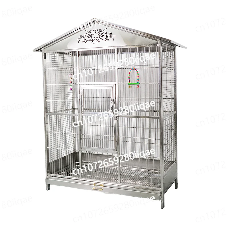 

Специальная очень большая роскошная вилла Xuanfeng, клетка для разведения тигровой кожи, клетка для птиц из нержавеющей стали 304, уличная клетка для попугаев