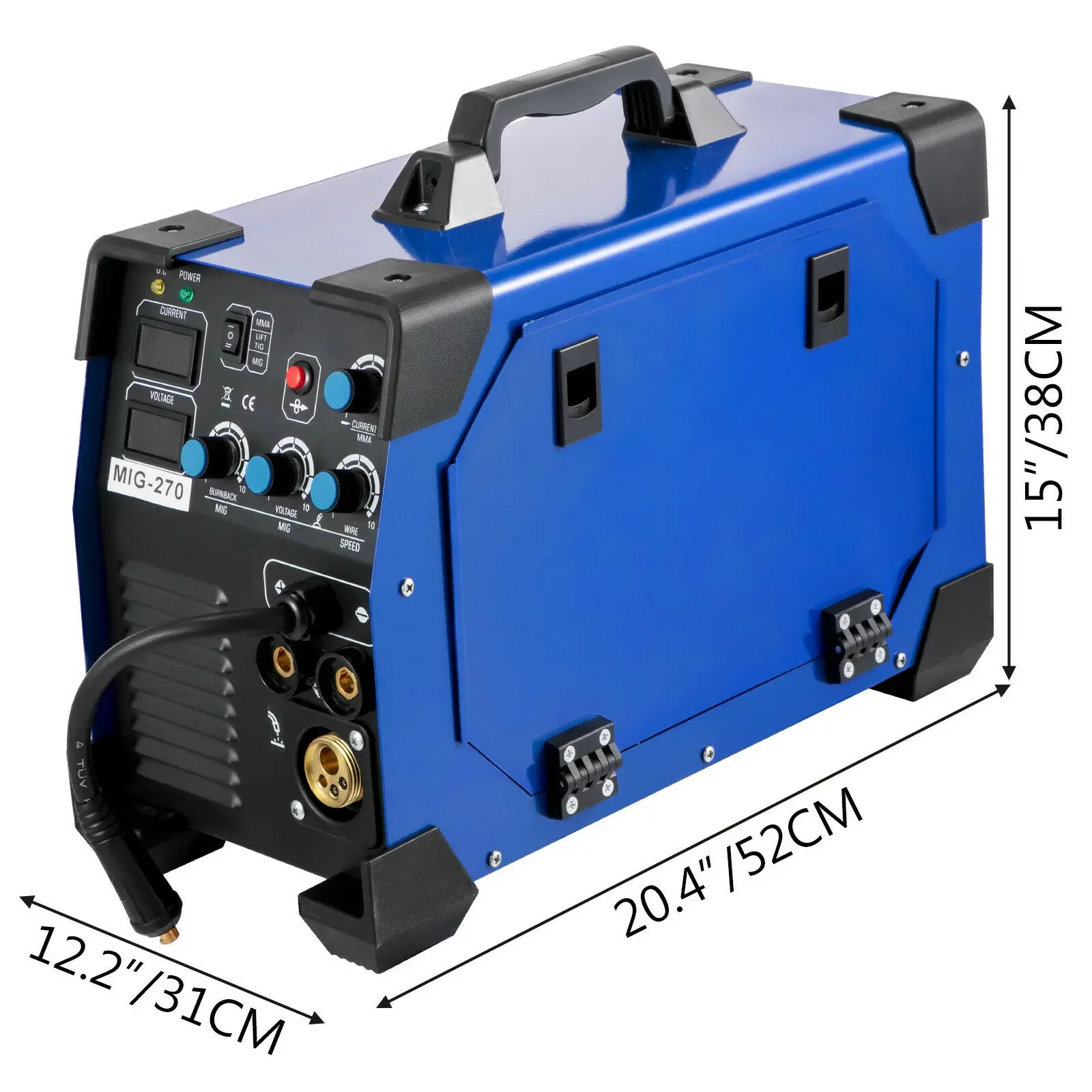 VEVOR 3 in 1 MIG / MMA / TIG Inverter Aluminum Welder Semi-automatic Welding IGBT Combo Welding Machine Spot Welder 270A