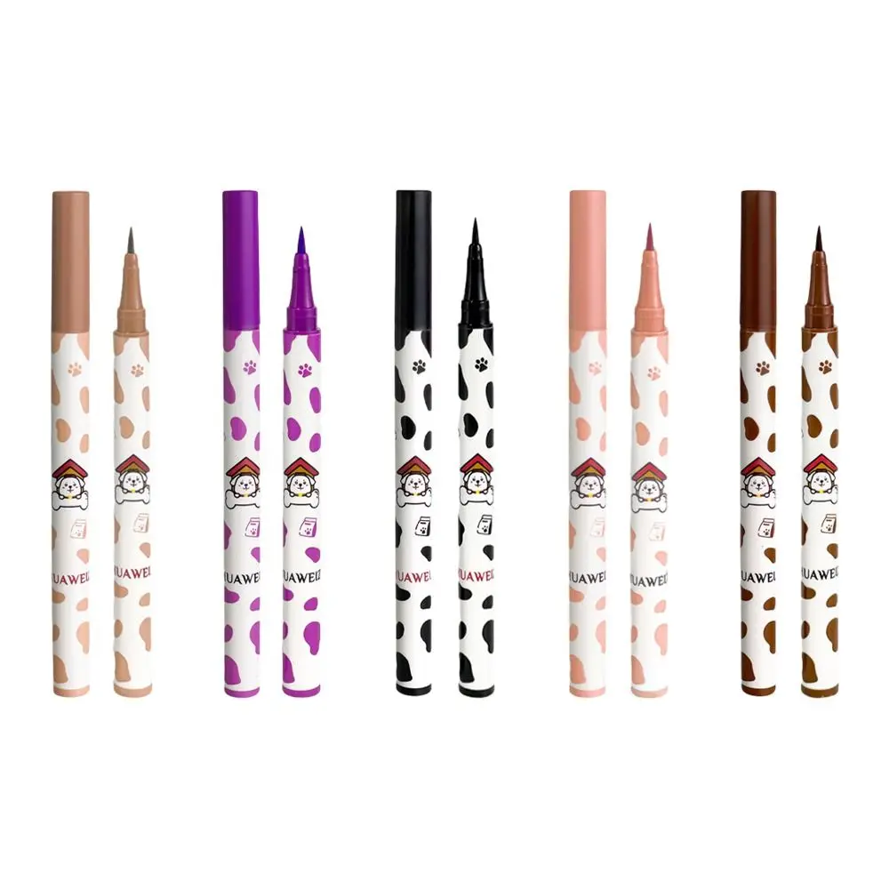 Dog Print Liquid Eye Liner Pencil Waterproof Beginner Novice Ultra-slim Eyeliner Gel Pen Smooth Korean Style Makeup Tools Daily