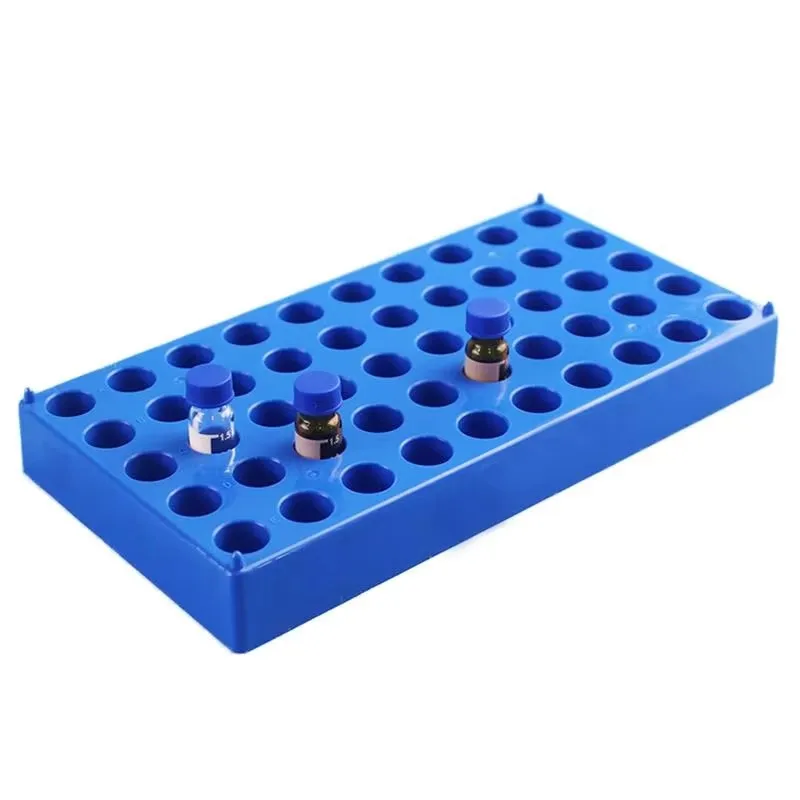 Picture 7: Vial Rack，Plastic Vials Centrifuge Tube Racks，50 Holds Diameter Suitable For 13mm 1.5/2ml  Stackable Lab Supplies，2Pcs