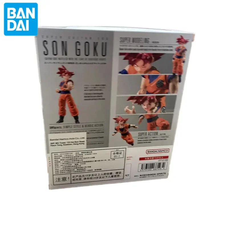 Anime Dragon Ball Z S.H Figuarts, SUPollSAIYAN GOD SON GOKU, Jouets originaux, PVC, SHF Action Figure, Collector Butter, 16cm