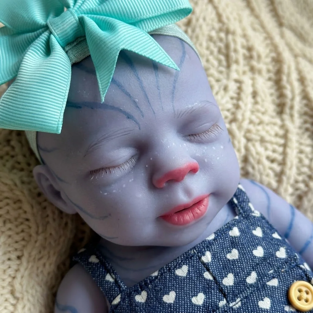 13 Inch Full Body Solid Silicone Reborn Doll Pascale Hand Painted 3D Skin Texture Lifelike Soft Touch Washable Bebe Collectible