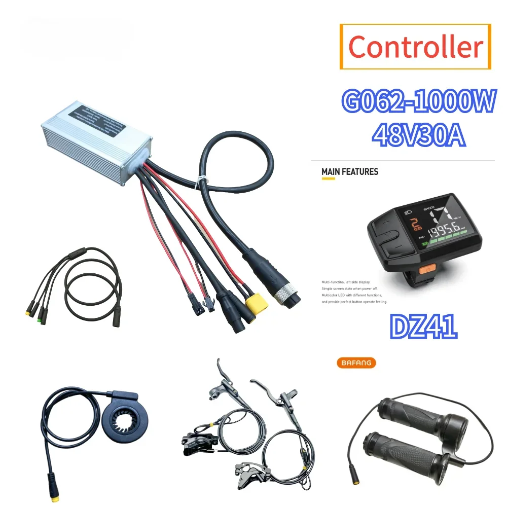 Kualitas Tinggi untuk G060/G062 Motor Lemak 48V750W 1000W Pengendali BAFANG Pengendali Motor Set Pengendali Sepeda Listrik DPC18 EB04