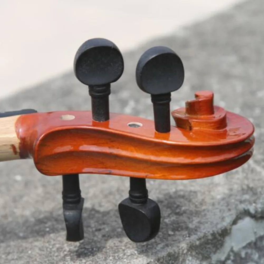 AND ENDPIN SET SIZE 3/4 4/1 8/1 2/1 4/4 Black Wooden Violin Tuning Pegs Set of 4 for Enhanced Tuning Performance