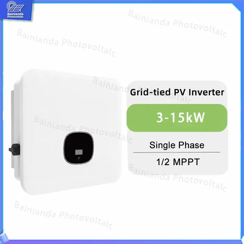 3 Phase Solar Inverter 3KW 5KW 8KW 10KW 12KW 15KW Grid Tied PV Power System MPPT On Grid Inverter for Home Commercial Use