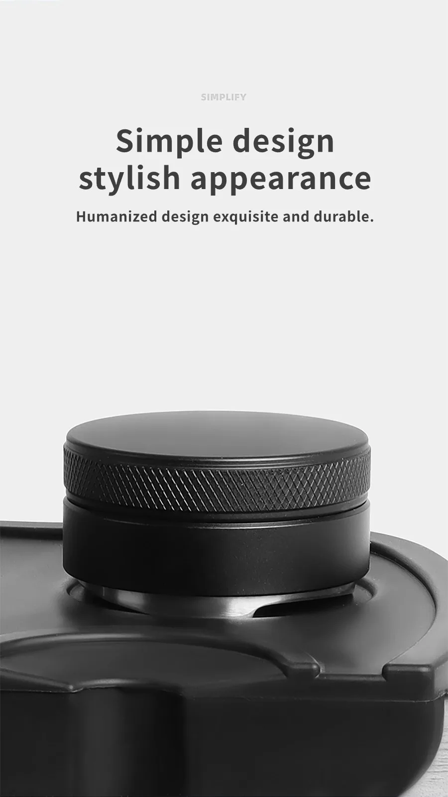 Kaffeeverteiler für Espresso / Nivellierwerkzeug mit 3 geneigten Ebenen, Verstellbarer Palm-Tamper, Passend für 51/53/58 mm Siebträgernivellierwerkzeug kaffeeverstellbarer tamperpalm tamper barista kaffee verteilwerkze – Detail 5