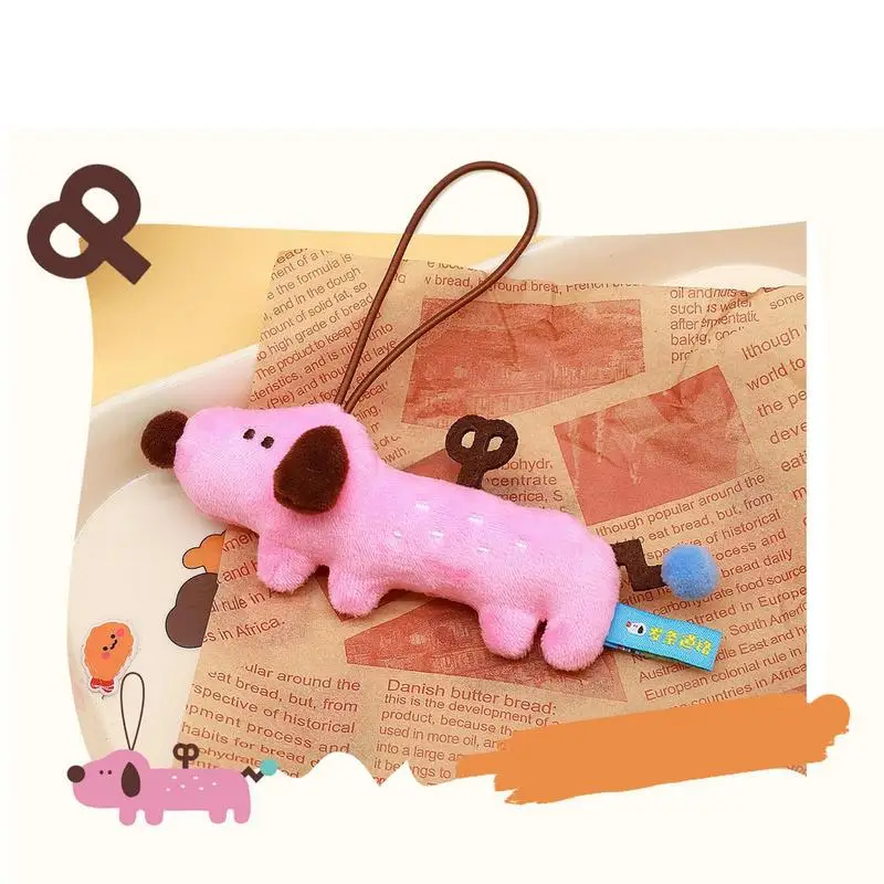 Ornements d'arbre de Noël pour chien, pendentif animal, porte-clés en peluche mignon, jouets en peluche colorés, chiot