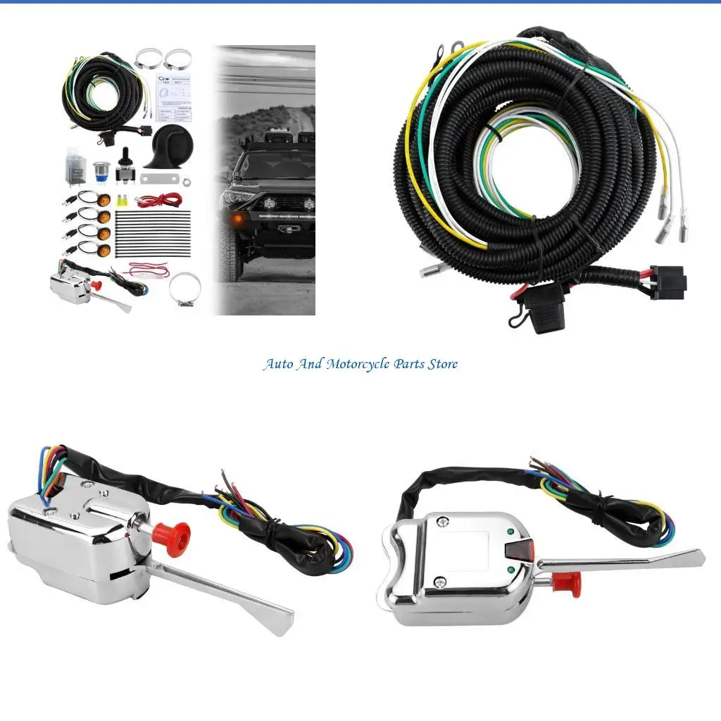 P9FD Easy Installation 12V Turn Switches ATV With Rocker Switches