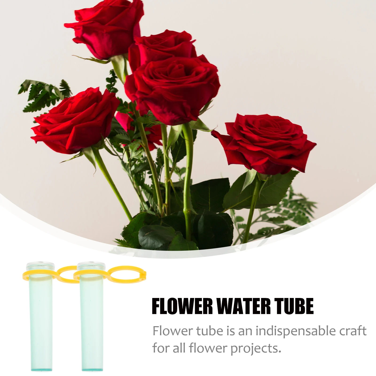

Plastic Flower Preservation Tubes LeakProof Water Containers Vials Nutrients Extend Floral SuppliesFlowers