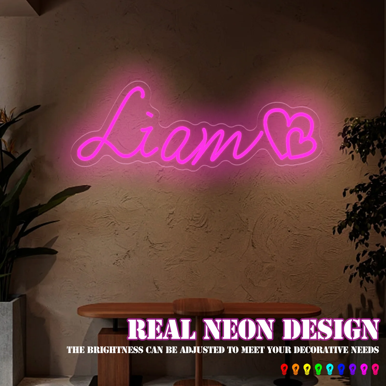 

Custom Neon Sign Led Name Light for Kids Name Custom Signs Teenage Gift Led Neon Sign for Wall Decor Bedroom Decor Personalized