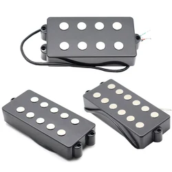 1Pcs Black 4 String 5 String 6 String Open Type Bass Guitar Pickup Humbucker For Music Man Bass Coil Tap with 4 corewire