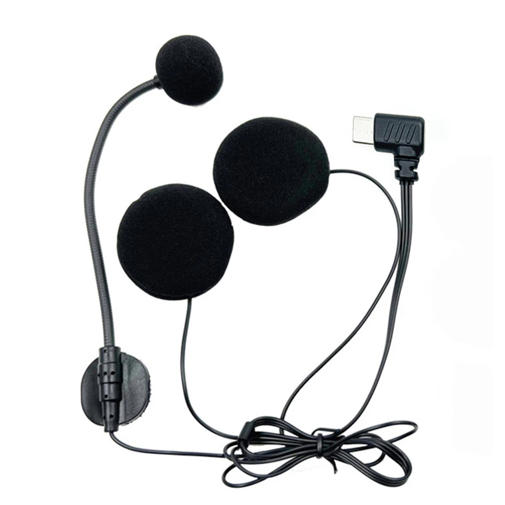 

Motorcycle Helmet Headphone Type C Connector Motorcycle Helmet Racing Headset Mic Noise Reduction for Cycling Biking