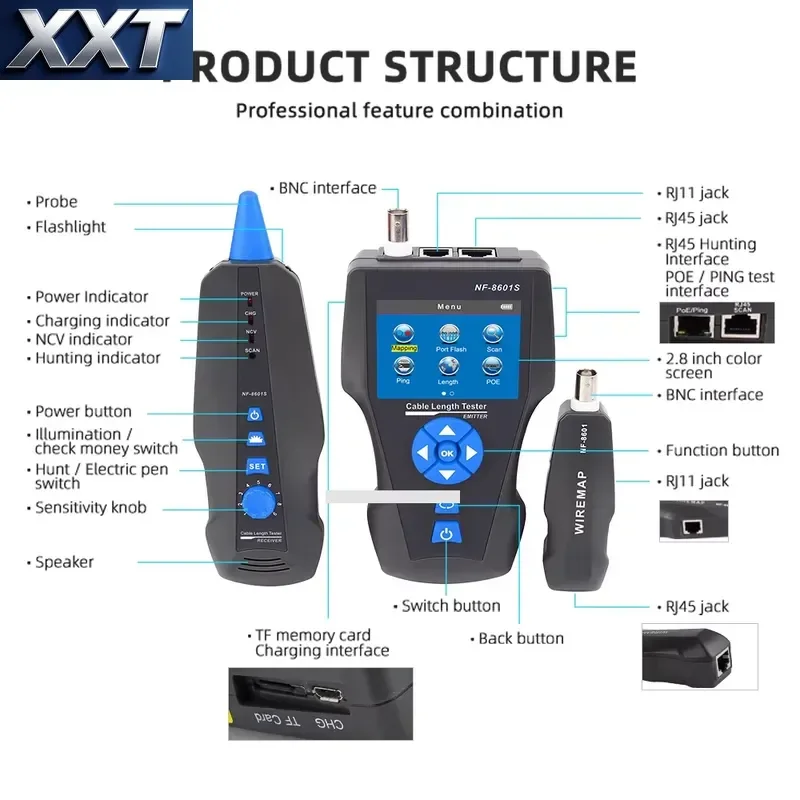 XXT Cat6 Utp Sftp Ethernet Cat6 Lift Travelling Network Cable 50 Meter Tester view 5