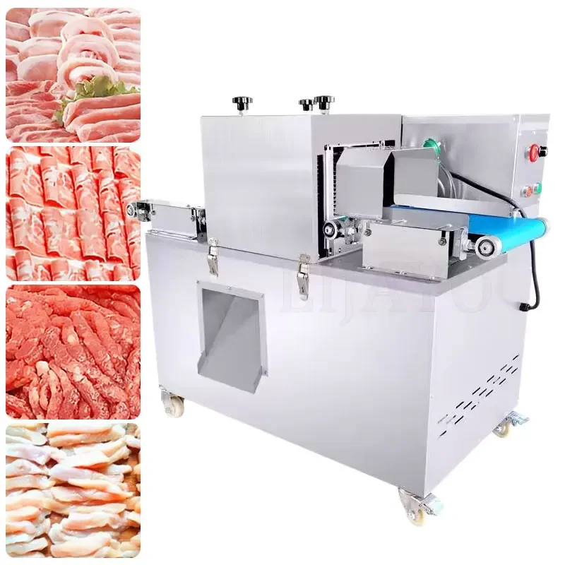 

Automatic Goat Meat Cube Meat Strip Cutter Electric Meat Beef Cutting Machine LIJAYO