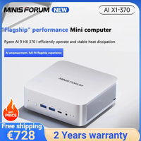 MINISFORUM AI 9 HX370 NEW Mini PC AI X1 AMD Ryzen AI 9 HX370 32GB 96GB DDR5 2TB WiFi 7 2x2.5G LAN Copilot AI Office Gaming PC