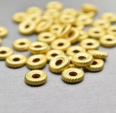 

Проставки из настоящего золота 999 пробы, подвески из чистого золота 24 карата, бусины из тонкого золота 7 мм