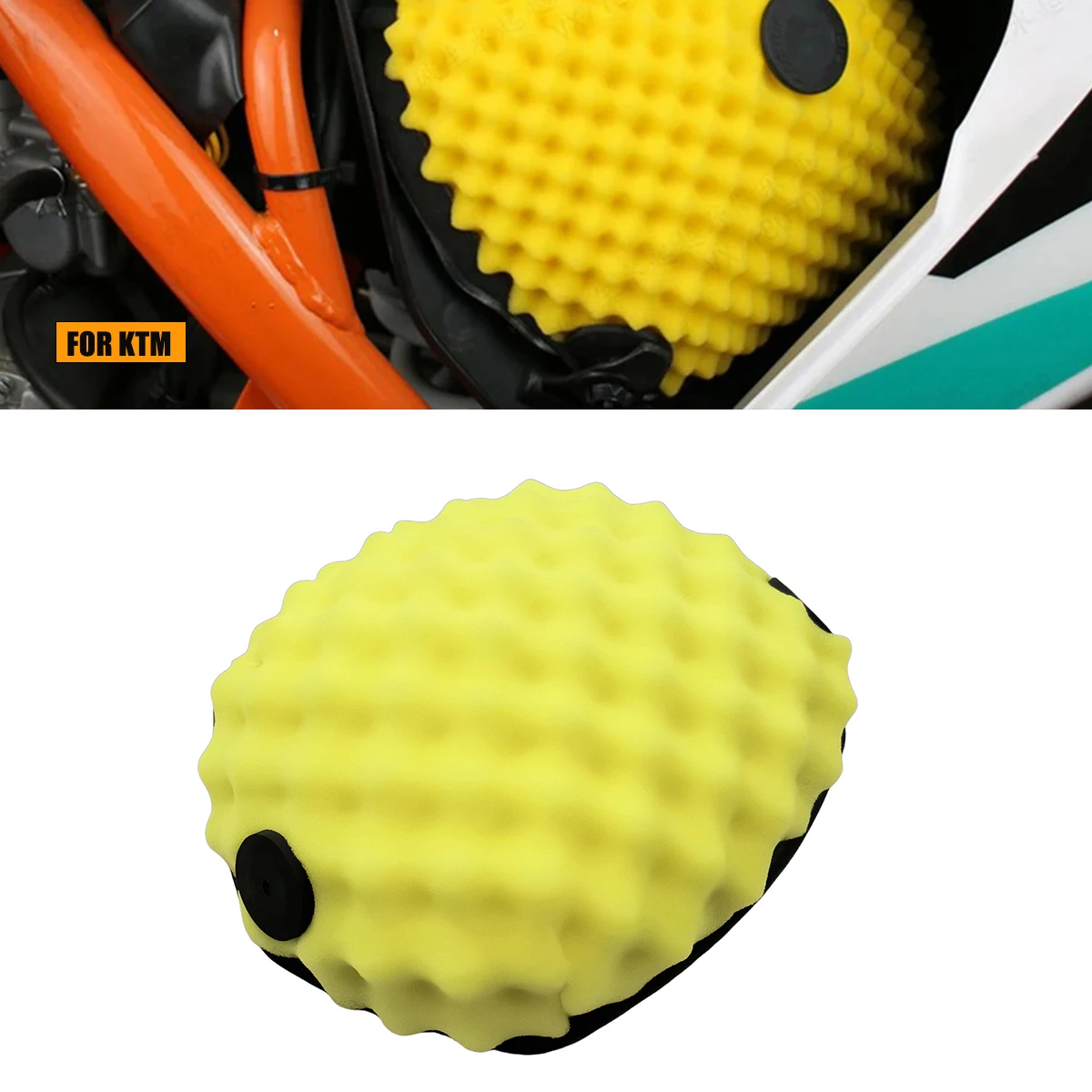 

Для мотоциклов KTM EXC EXCF XC XCF XCW XCFW SX SXF 2016-2022, 2023, 2024: Поролоновый фильтр-губка для очистки воздуха (пустой)