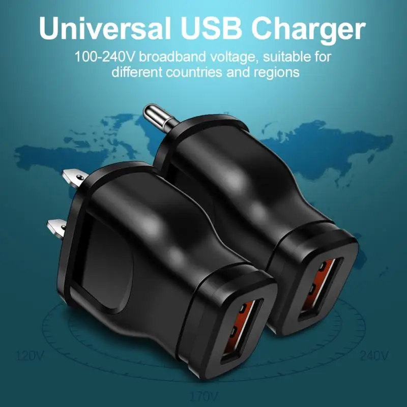 USB Charger 5V 1A EU/US Plug Phone Charger Portable Wall Chargers Small Power Adapter 1 Port Charging for Iphone Samsung Xiaomi