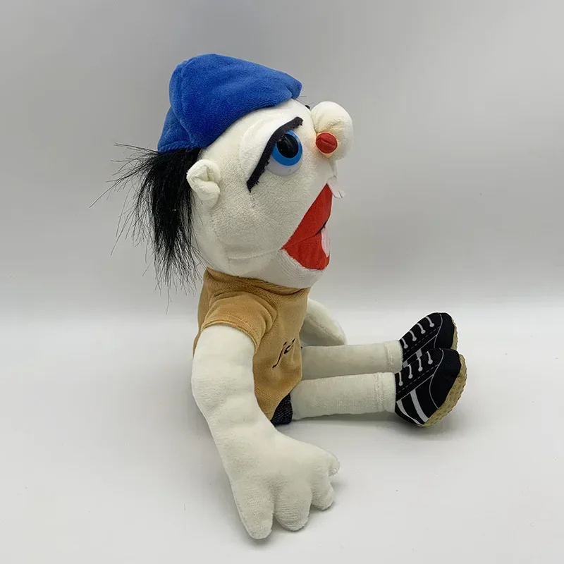 Marioneta de mano de Jeffy, marionetas de mano para niños, utilería para fiesta, boca abierta extraña, marioneta de mano de Jeffy para niños y niñas, juguetes populares 2025