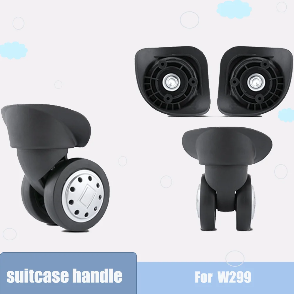 Universal Replacement Spinner Wheels For Luggage Durable Rubber Luggage Material 360° Swivel Rolling Easy Install Travel