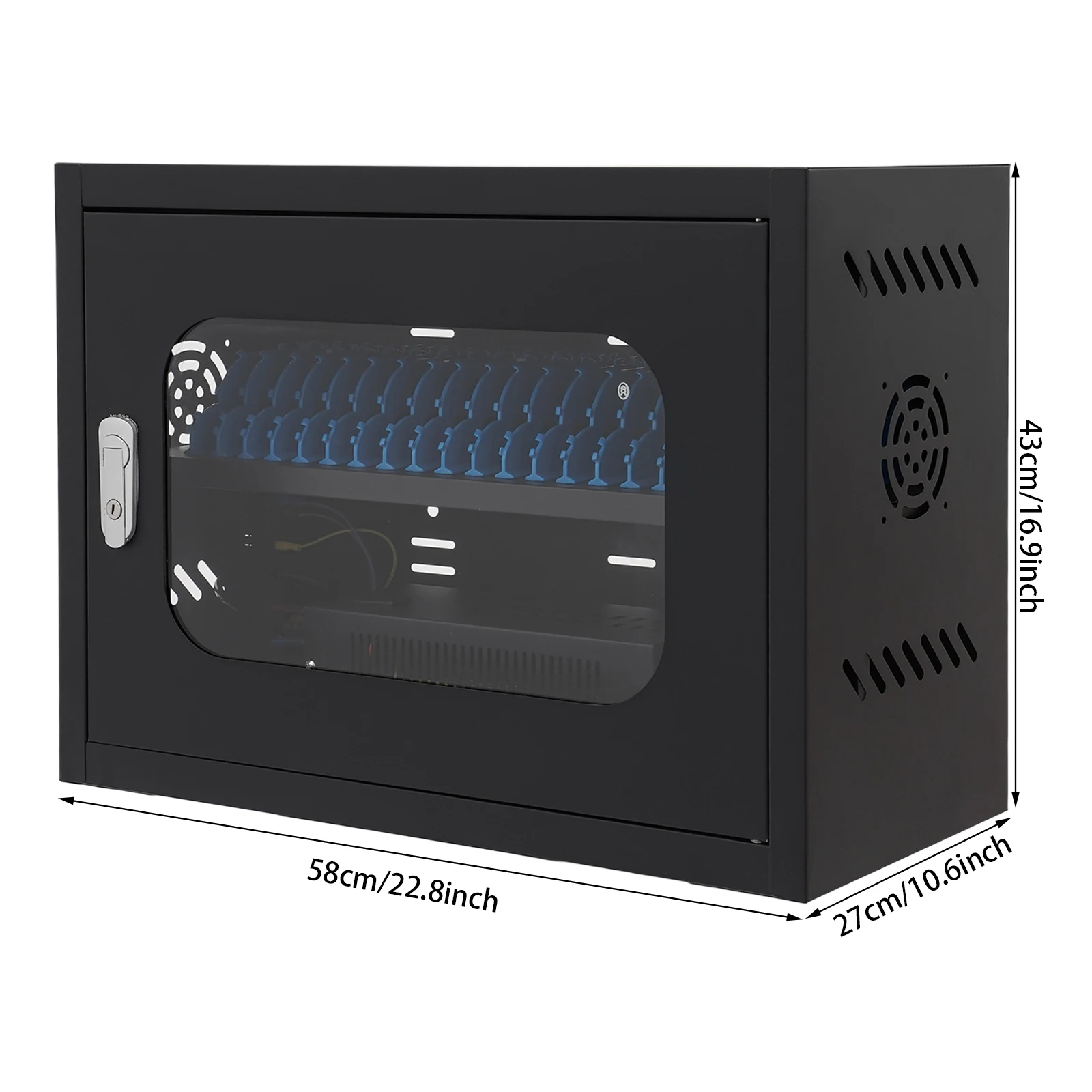 20-جهاز منضدية وخزانة شحن مثبتة على الحائط وأجهزة كمبيوتر لوحية ومحطة شحن للهاتف المحمول لاستخدام المستشفى المدرسية والمكتبية