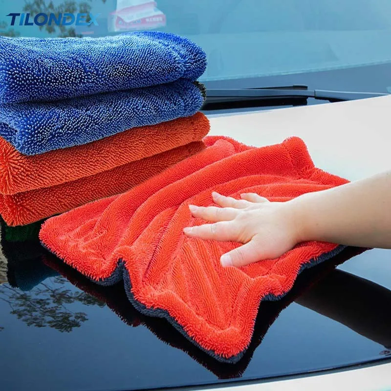 TILONDEX Heavy-Duty Car Towel 1200GSM Super-Absorption Microfiber Drying Cloth Ultra-Soft Scratch-Free Car Detailing Towel