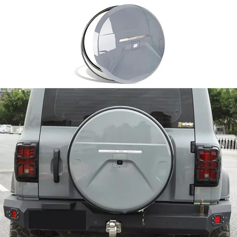 

For Great Wall Tank 300 Stainless Steel Car Spare Tire Cover Full Package Tailgate Tire CoverOff-raod Modified Accessories