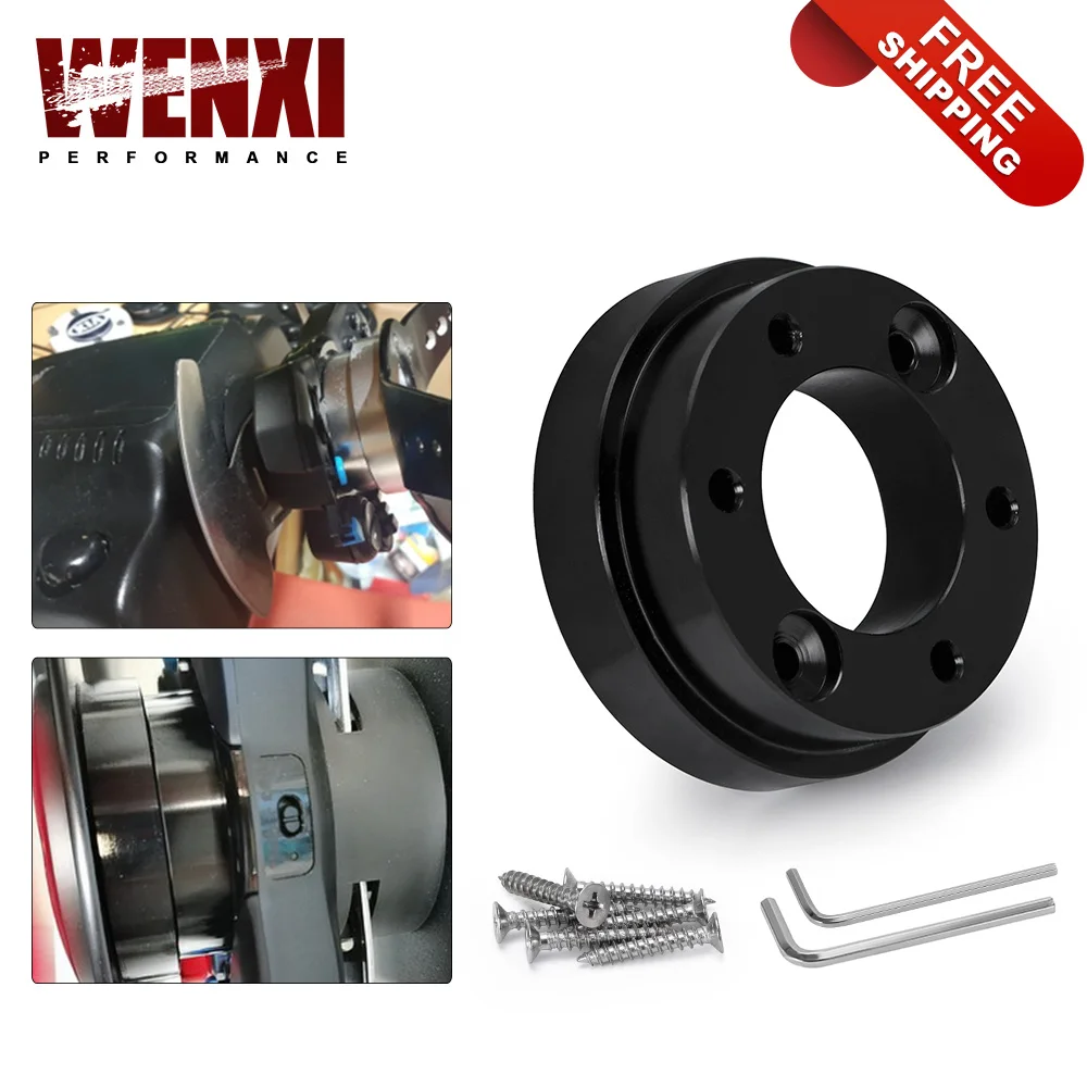 

For Logitech G29 G920 G923 13/14inch Car Accessories Steering Wheel Adapter Plate 70mm PCD Racing car game Modification HUB05BK