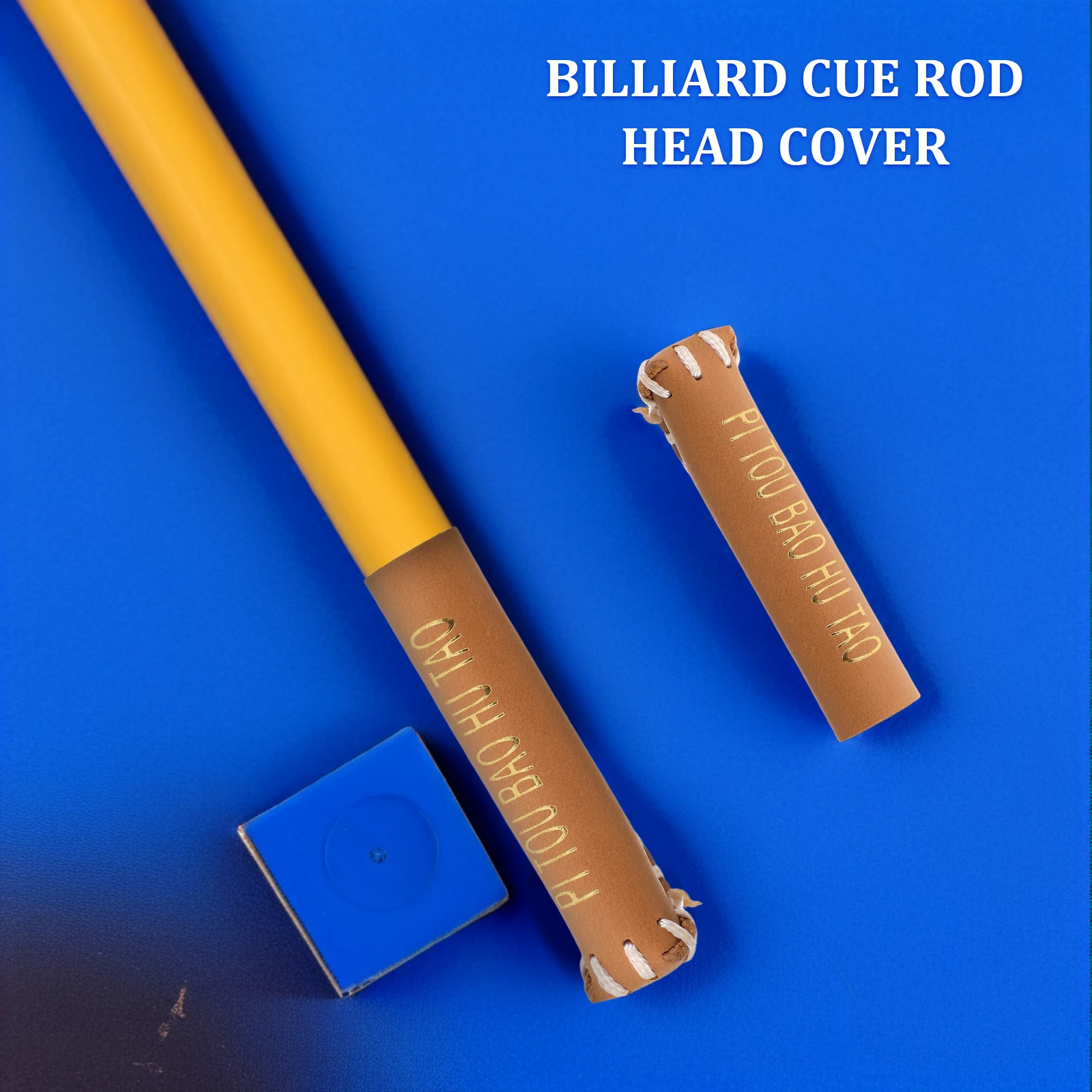 

Portable Billiard Cue Tip Sleeve Faux Lightweight Snooker Stick Protection Cue Tip Protector Replacement Anti-Scratch