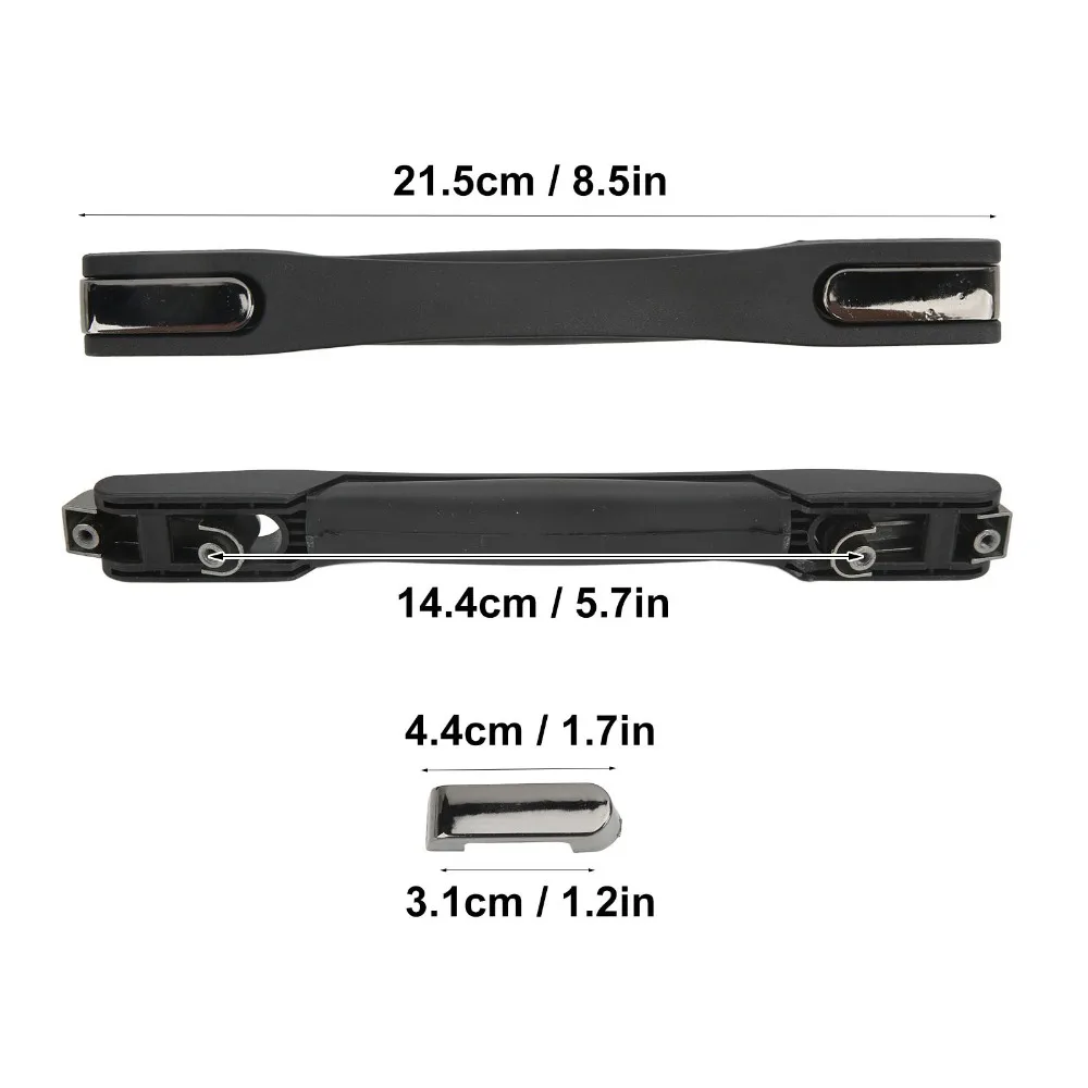 مقبض أمتعة بلاستيكي متين، مقبض حقيبة سوداء مرنة، مقبض حزام احتياطي، إصلاح الحقيبة #6