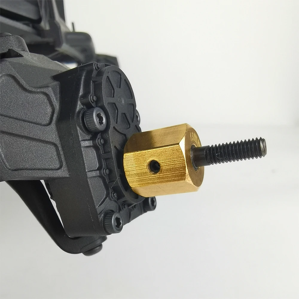 AXSPEED Extended 10mm/13mm Wheel Hub Adapter With Portal Axle Drive Gear Shaft for 1/10 RC Car Axial SCX10 III AXI03007 Wrangler