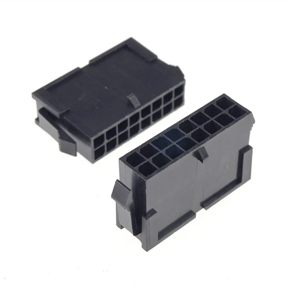 100 Pcs Micro-Fit 3.0 MM Connector Plug Housing 2 4 6 8 10 12 14 16 18 20 22 24 Circuit Receptacle Shell Power Cross Molex 43025